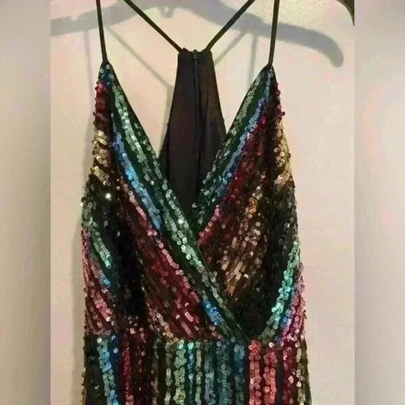 Venus Sequin V-Neck Dress - Picture 3 of 4